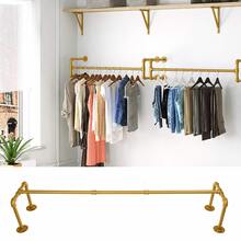 2piezas Percheros De Pared Minimalista Estante de Ropa Perchero Organizador de Acero para uso doméstico en el baño y en la cocina - Ver 7