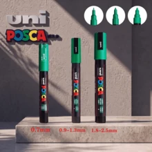 UNI 16/3pcs Pc-5M Acrylic Paint Markers, Suitable For School Learning And Art Creation, Ideal For Drawing Cartoon Characters, Stones, Glass And Ceramics, Perfect Stationery For Back To School Season - F - View 8