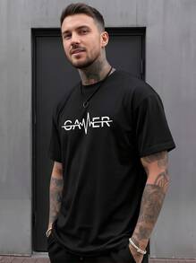 T-Shirt Tendance Homme,Fast Local Delivery - Black - View 1