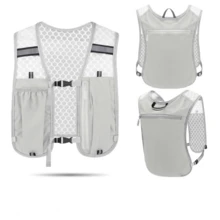 This Professional-Grade Lightweight Running Vest Features Reflective Safety Material And Breathable Honeycomb Mesh Design, With Multiple Pockets To Provide Ample Storage Space For Outdoor Fitness Activities. - Multicolor - View 13