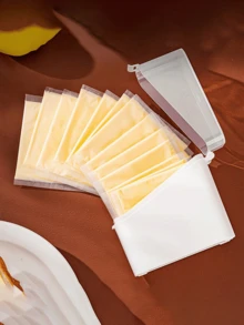 1/2/4/6pcs Cheese Slice Storage Box, Refrigerator Cheese Slice Fresh-Keeping Box With Flip Lid, Butter Packaging Box, Bagged Coffee Box, Refrigerator Small Bag Condiment Storage Box, Household Storage Supplies - Multicolor - View 7