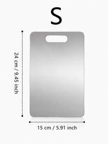 High-Quality Stainless Steel Cutting Board - Double-Sided Design - Easy To Clean - Corrosion-Resistant Material, Suitable For Indoor And Outdoor Use - Essential Kitchen Tool For Home, Restaurant, Camping, Picnic, Easter And Holidays - Multicolor - View 4