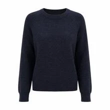 Women's Cozy Polyester Pullover Sweater Regular Length Long Sleeve For Fall And Winter Style - Black - View 6