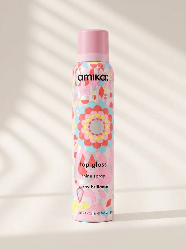 Amika Top Gloss Hair Shine Spray 4.8oz/142ml-Hair Care General Hair Care For Women Girls,Men Boy,Girlfriend Wife Mother Friend Boyfriend Husband Father Brother Essential,Gift,Birthday,Daily
