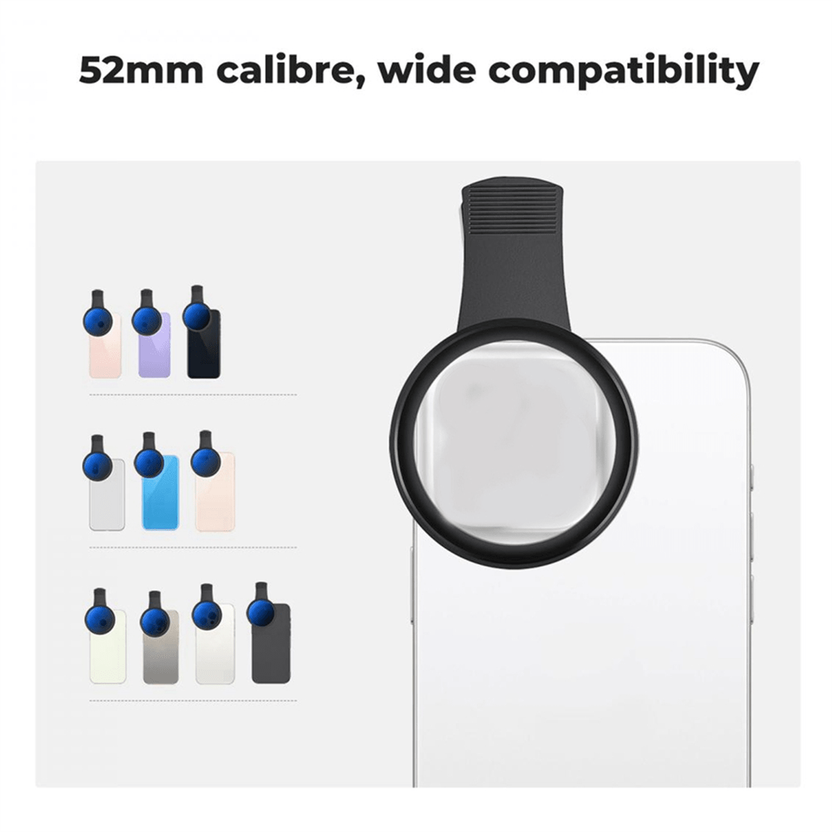 52mm Phone ND Filter ND2 To ND400 Clip-On Variable Neutral Density Filter For Phone Mobile Smart Phone Camera - View 4