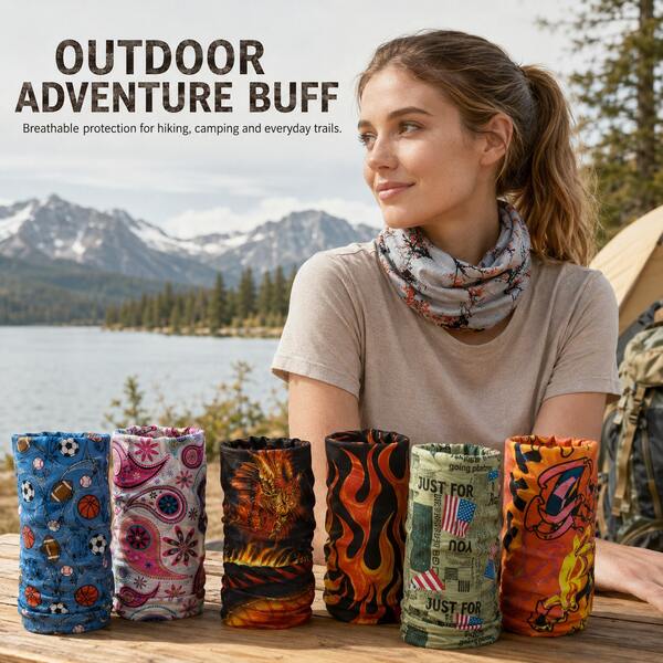 BSKT Multi-Style Printed Seamless Magic Headscarf, Outdoor Store Gym Gift Bulk Purchase, Adult Universal, Machine Washable, Non-Deforming, Quick-Drying, Wear-Resistant, Multi-Use, Sun Protection, Windproof, Hiking, Cycling, Running, Sports, Affordable Multi-Functional Outdoor Accessory Gift