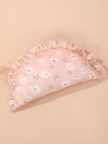 1pc Cute Ruffled Baby Pillow, Soft Comfortable Anti-Flat Head Neck Support Pillow, All-Season Children's Pillow - Multicolor - View 15
