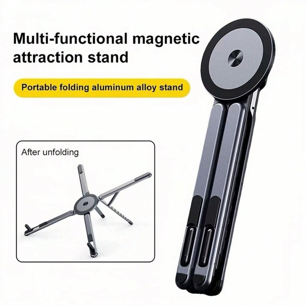 Best-Selling Magnetic Aluminum Alloy/Plastic Portable Multi-Function Tablet & Laptop Universal Stand