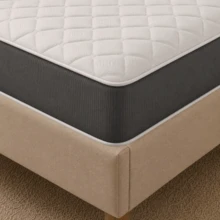 Starlight Beds Hybrid Mattress - Soft Feel, Memory Foam & Spring Support, Deep Quilted Plush Sleep Surface, Durable Design With Elegant Grey Border For Enhanced Comfort - Grey - View 6