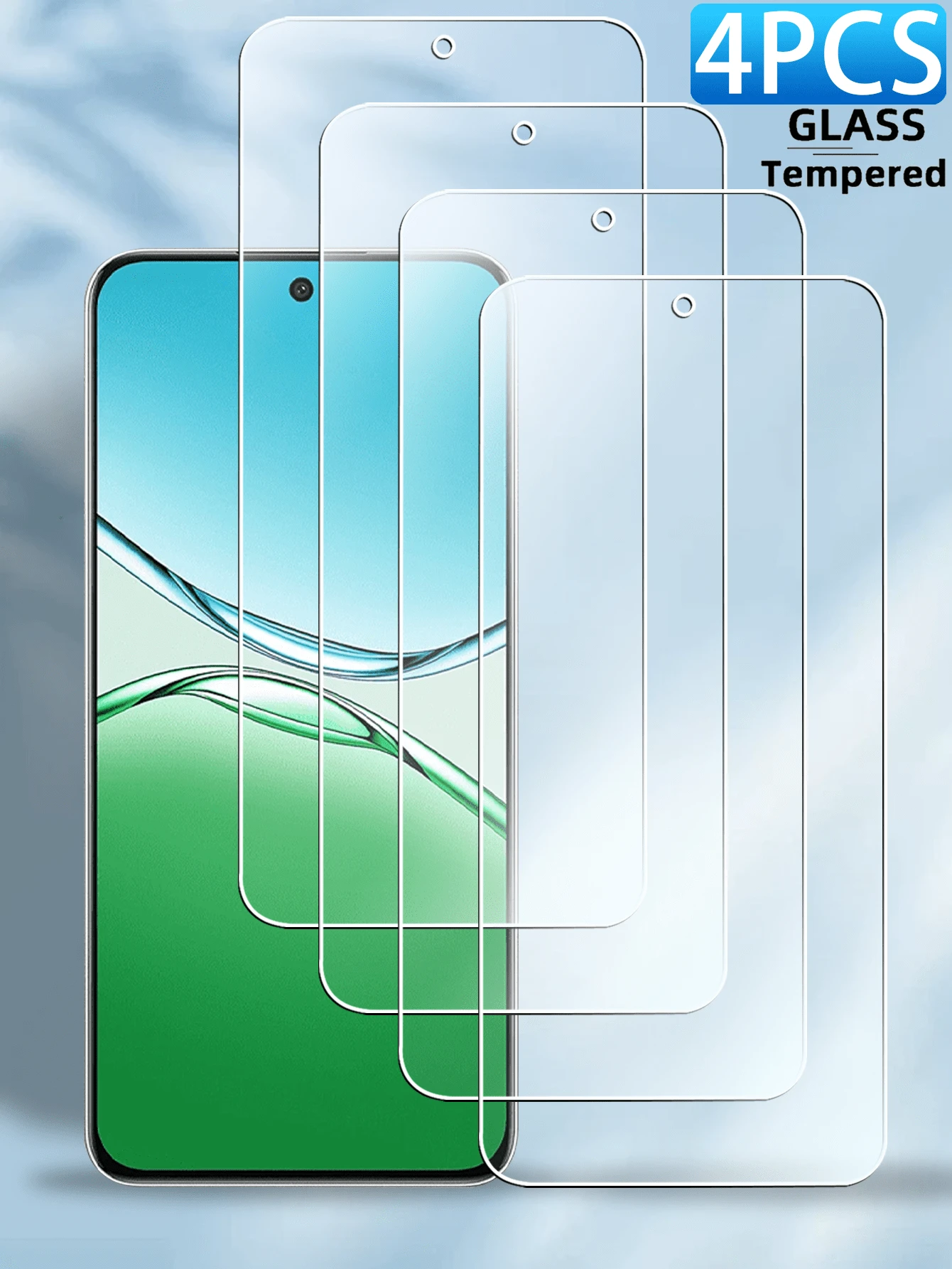 4 Buah Pelindung Layar, Kaca Tempered HD, Tahan Gores, Tahan Lama dan Tahan Jatuh, Pelindung Layar Kaca Tempered Untuk - Clear - View 1