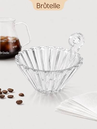 Brutelle Coffee Filter Cup - Essential Accessory For Drip Coffee Brewing; Compatible With V-Style-60 Filter Cup