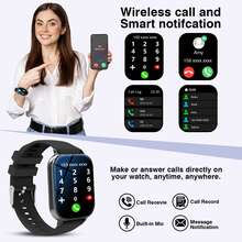 Smart Watch, Wireless Call/Dialing, Multi-Sport Modes, Unisex, Sports Watch, Customizable Wallpaper, Compatible With IPhone/Android - Multicolor - View 5