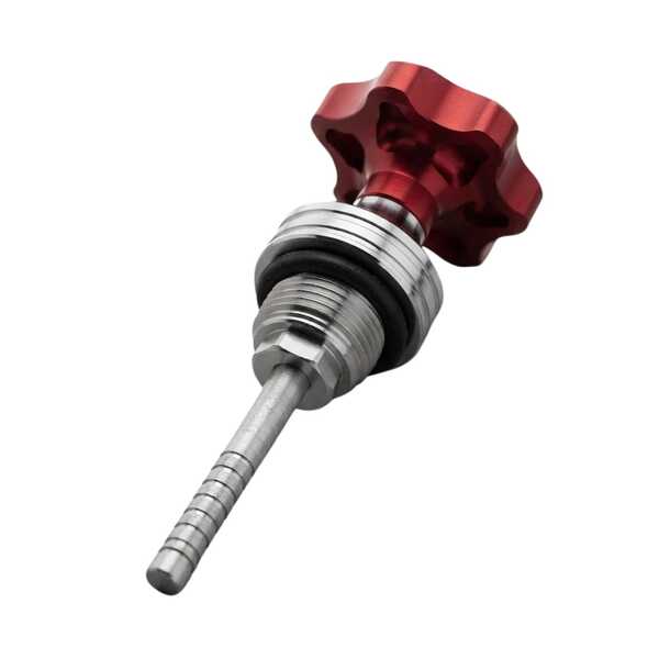 Universal Aluminum Alloy Motorcycle Engine Oil Dipstick, Plum Blossom Shaped Oil Level Gauge Cap, Suitable For GY6 Scooter Crankcase, Compatible With Honda Suzuki Modified Models