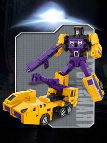 Destroyer 6-In-1 Transformable Construction Vehicle Set, Independent Vehicle Transformation And Free Combination Assembly, High-Quality Alloy + Durable ABS Material, Classic Construction Robot Design, Popular Hobby Collectible Holiday Gift For Teen Collectors - Multiple Styles Available (collect All 6 to Combine) - View 12