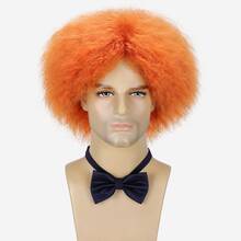 Orange Bob Wig Women Short Straight Cosplay Wig 6 Inch Synthetic Hair Halloween Costume Party Wig Side Part Short Wig For Women - Burnt Orange - View 11