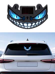 Luz LED de Ojo de Diablo para Ventana de Coche Alimentada por Energía Solar, Nuevo Ojo de Coche LED Dinámico 2026, Luz de Atmósfera Dinámica para Parabrisas de Ojo de Diablo, Con Sensor de Vibración y Luz, Recargable por USB-C, 5 Modos, Instalación con Ventosa - condujo - Ver 11