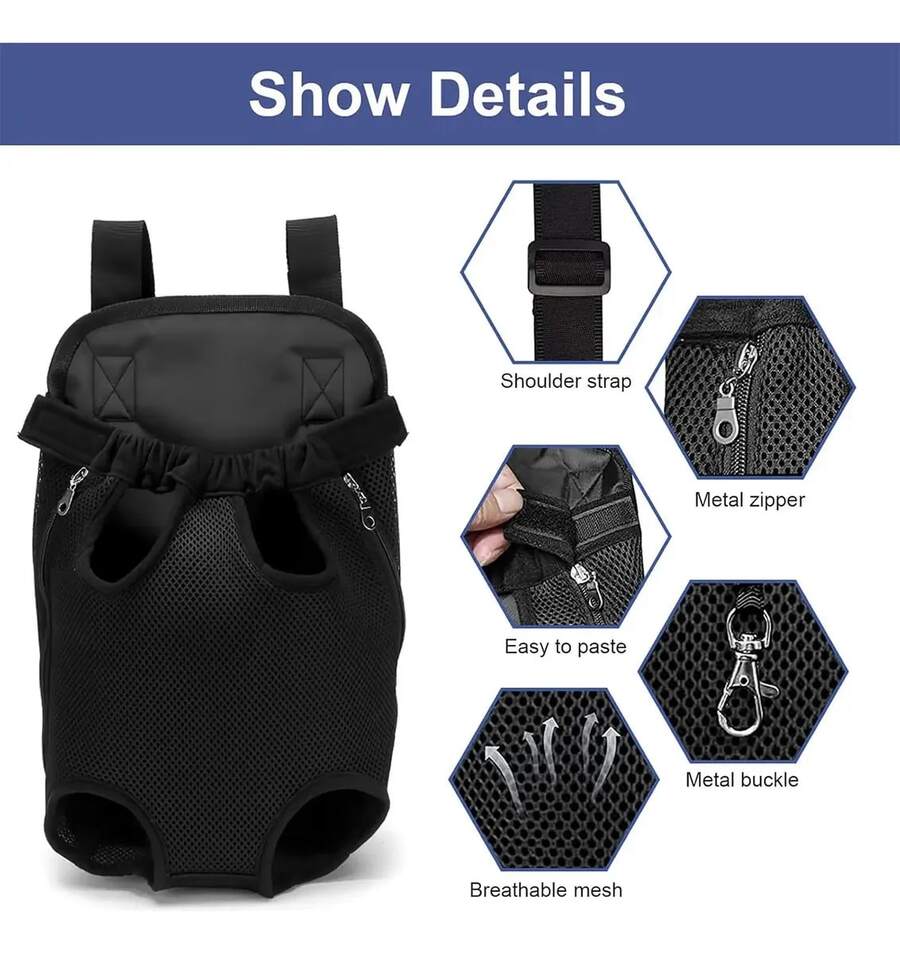 Pet Bag - Black - View 1