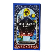 Blue Classic Tarot Cards 78pcs, Rider Waite Smith Style Divination Deck For Beginners, Portable Mystical Board Game & Party Prop - Multicolor - View 4