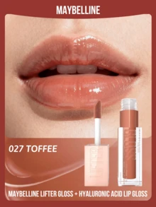 Maybelline 美寶詩 豐唇唇彩 + 玻尿酸唇彩，005 花瓣色，高光澤豐唇效果，增強唇部豐盈感，持久光澤，長效保濕，提升唇形，強效光澤，長效保濕 - 027 Toffee - 查看 1