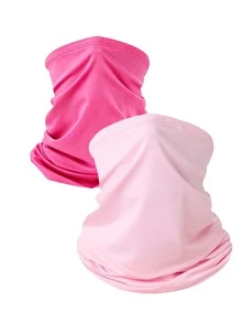 1pc Or 2pcs Or 3pcs Unisex Solid Color Balaclava Sun Protection Face Mask Neck Gaiter, Suitable For Daily Outings, Hiking, Vacation, Fishing, Cycling And More - Multicolor - View 12
