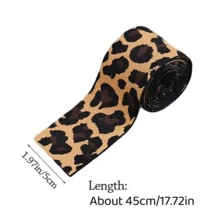 1Pc/2/3/4/5Pcs Waist Extender Tool For Jeans And Skirts - Elastic Waistband Extension Buckle Adjuster, Waist Expander, Suitable For Pants, Skirts, Elastic Waistbands (Leopard Print, Blue) - Multicolor - View 3