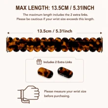 18mm 20mm 22mm 彈性樹脂手錶錶帶，相容於 Galaxy Watch7 6 5 4 40mm 44mm/6 Classic/4 Classic 43mm 47mm，智慧手錶替換錶帶手鍊，相容於 Watch/ Watch/ Watch/ Watch，精緻女性手錶配件 - 18mm - 查看 9