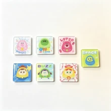 Mesuca Disney Toy Story Cartoon Character Decorative Refrigerator Magnet Set, Macaron Color, Strong Magnetic Force, High-Definition Printing, Smooth Edges, Home Refrigerator Memo Clip, 7-Piece Set - Multi-color - View 6