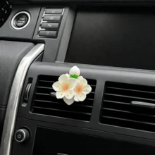 Clipe Difusor de Aroma para Carro com Flor de Peônia - Clipe de Ventilação com Acabamento Brilhante | Acessório para Carro em Material ABS Premium com Clipe | Decoração Universal para Painel | Design Floral Elegante Adequado para Sedan, SUV e Caminhão | Clipe de Aromaterapia Sem Núcleo de Reposição - A - Visão 4