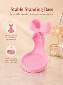 High Heel Shaped Jewelry Tray, Pink Jewelry Storage Box; Multi-Functional Storage For Rings, Earrings, Bracelets And Necklaces; Fashionable And Cute Design, Perfect For Placement On Vanity, Nightstand Or Bedroom; Elegant Jewelry Display Tray - Multicolor - View 5