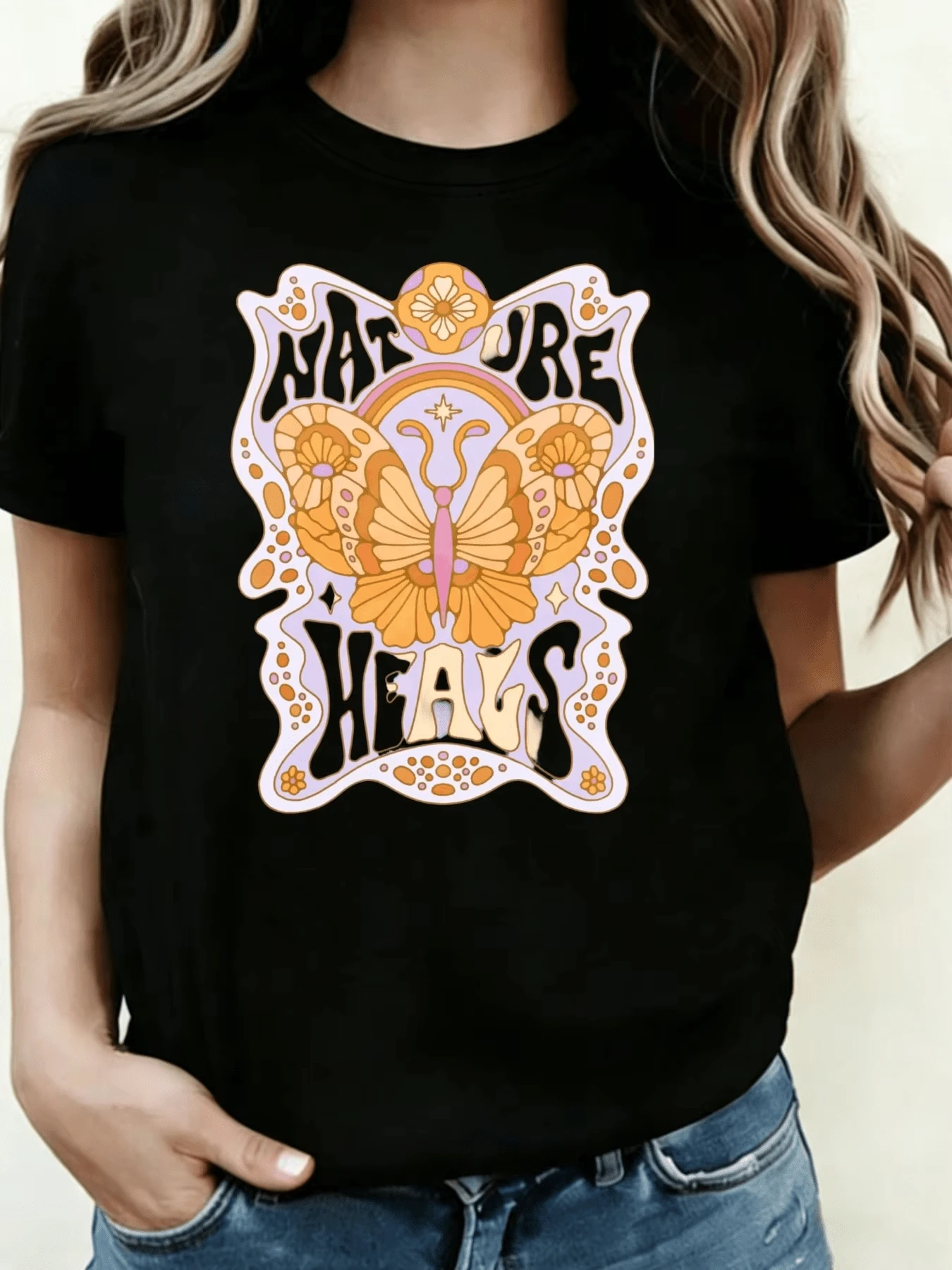 Women T-Shirts - 黑色 - 查看 1
