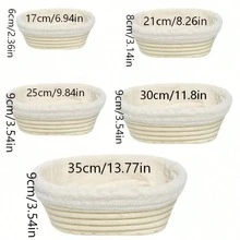 Oval Bread Proofing Basket, Natural Willow Bowl, Bread Proofing Basket With Liner, Suitable For Professional And Home Bakers To Make Handmade Bread - View 12