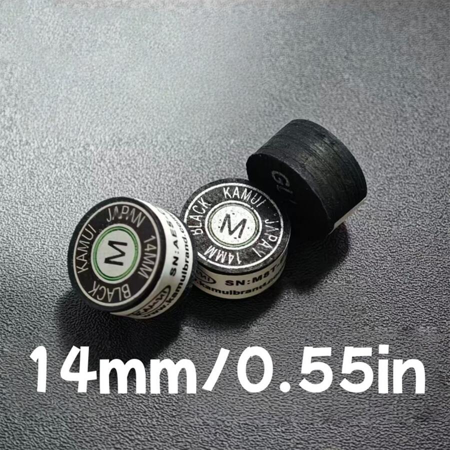 1pc Professional Snooker And English Billiard Cue Tip, High Quality Tip, 14mm, Suitable For Billiards, Snooker, English/Billiard Cue, Billiard Accessories, Competition/Training