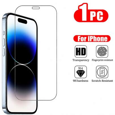 CASECOPS 1Pack Protection Full HD Screen Tempered Glass Protector, Compatible With IPhone X/XS/XR/11/12/13/14/15/15 Plus/15 Pro/15Pro Max/16/16E/16 Plus/16 Pro/16 Pro Max/17/17E/17Air/17 Pro/17 Pro Max Series, Shockproof Anti-Fall Anti-Fall Scratch Resistant Anti-Fingerprint Screen Protection Essentials, Applicable To Daily Shield, Office, Home Phone Screen Protector Phone Accessories