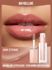 Maybelline 美寶林豐唇唇彩 + 玻尿酸唇彩，005 花瓣色，高光澤豐唇效果，增強唇部豐盈感，持久亮澤，長效保濕，提升唇形，強效光澤，長效保濕 - 008 STONE - 查看 1