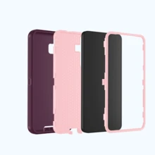 Anti-Drop Anti-Shock Anti-Wear Full Body Protection Phone Case, Durable And Sturdy, 3-In-1 Protective Case Compatible With Iphone, Galaxy And Other Phones - Wine Pink - View 24