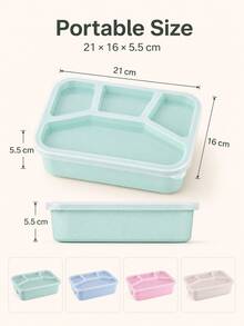 Leak-Proof Bento Box - Reusable Food Storage Container With Lid (Microwave, Freezer And Dishwasher ), Ideal For Restaurant, Work, School And Picnic, Perfect Gift For Foodies And Busy Professionals - A - View 8