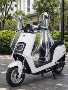 1件裝電動滑板車雨罩，透明防水擋風玻璃與儀表板保護罩，PVC把手控制面板罩，適用於電動單車、摩托車與機車，防陽光防風防塵，雛菊花朵雪花圖案，摩托車配件，汽車配件 - A - 查看 11