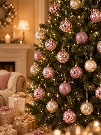 9pcs Christmas Ball Decoration Set, 4 Styles Shiny Glitter Sequin Christmas Balls, Multicolor Hanging Ball Ornaments, Suitable For Christmas Tree, Home Window, Holiday New Year Party Decoration