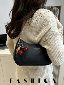1 PC Women's Simple PU Shoulder Bag, Commuter Handbag, Perfect For Commuting, Dates, And Travel, Summer Style, Wallet, Fashion Handbag, Crossbody Bag - Black - View 6