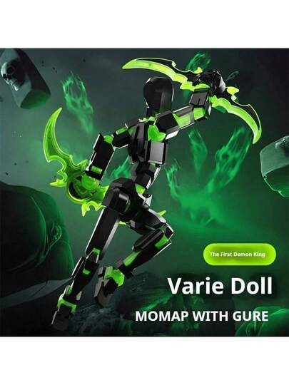 1pc 2026 Glowing Transformable Illidan Figure, Fully Jointed Freely Assembleable Display Piece, Perfect Birthday Gift