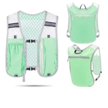 This Professional-Grade Lightweight Running Vest Features Reflective Safety Material And Breathable Honeycomb Mesh Design, With Multiple Pockets To Provide Ample Storage Space For Outdoor Fitness Activities. - Multicolor - View 15