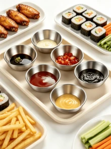 1pc 304 Stainless Steel Sauce Dish, Dipping Bowl, Condiment Dish, Seasoning Bowl, Round Stainless Steel Seasoning Bowl, Mini Small Bowl, Soy Sauce Container For Home Kitchen - Multicolor - View 9