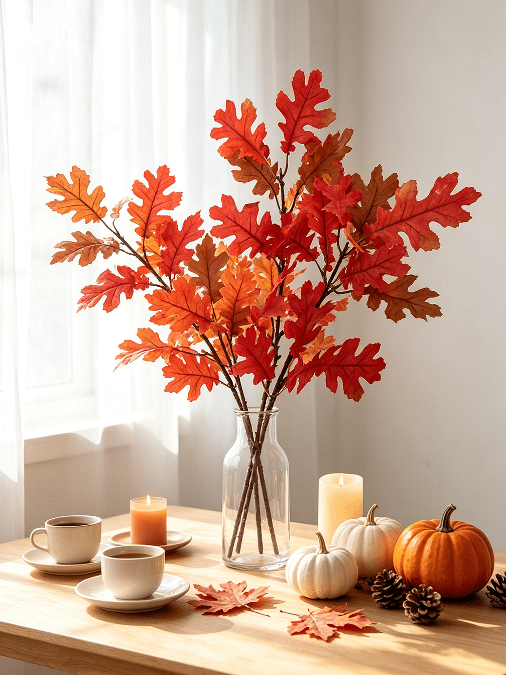 1pc Artificial Maple Leaves,For Harvest,Thanksgiving,Room Decor,Fall Decor,Halloween Decor,Wedding,Porch,DIY Autumn Decor,Fake Plants,Office,Living Room Decor,Desk Decor,Christmas Home Decor,Valentine's Day,Garden Decor Outdoor,Birthday Decoration
