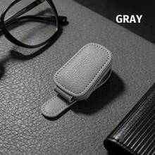 1pc Universal Car Sun Visor Glasses Holder, PVC Material, Car Glasses Storage Rack, Interior Accessory, Glasses Storage Holder - Multicolor - View 6