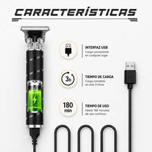 Professional High-Power Cordless Shaver - NEGRO - View 5