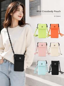 1pc Mini Square Messenger Bag, Portable Men's Shoulder Bag, Suitable For Sports, Lightweight Waterproof Wear-Resistant, Suitable For University Work Business Commute Office, Can Store Phone, Passport, Travel Storage, Business Trip And Daily Use - View 2
