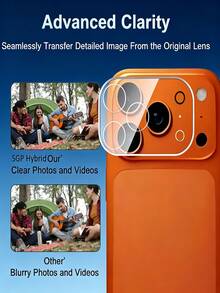 3Pcs HD Lens Glass Film 9H Hardness Full Coverage Explosion-Proof Scratch Resistant Camera Protective Film Compatible With IPhone 18 17 Pro Max Bubble Free Automatic Suction Lens Protection - Clear - View 4