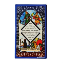 Blue Classic Tarot Cards 78pcs, Rider Waite Smith Style Divination Deck For Beginners, Portable Mystical Board Game & Party Prop - Multicolor - View 5