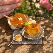 Miniatur Rumah Boneka Skala 1:12 untuk Minum Teh Sore, Ornamen Meja Miniatur, Dekorasi Rak Buku Meja Kantor, Pajangan Kafe Mini dan Properti Fotografi Makanan - Satu-Ukuran - View 3