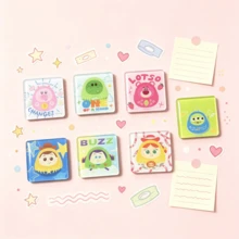 Mesuca Disney Toy Story Cartoon Character Decorative Refrigerator Magnet Set, Macaron Color, Strong Magnetic Force, High-Definition Printing, Smooth Edges, Home Refrigerator Memo Clip, 7-Piece Set - Multi-color - View 7